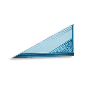 Luminous 1/2 Height Left-sloping Wall