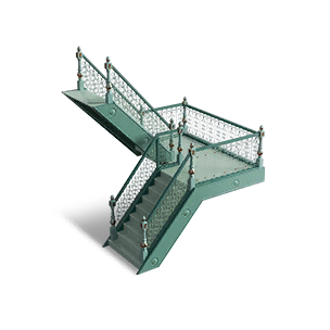 Right Springtime Half-Pace Stairs