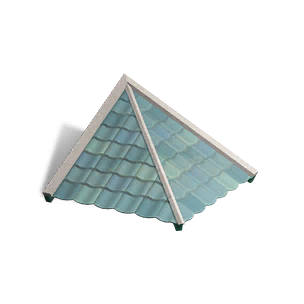 1/2 Height Springtime Roof Corner