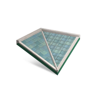 1/2 Height Springtime Inv Roof Corner