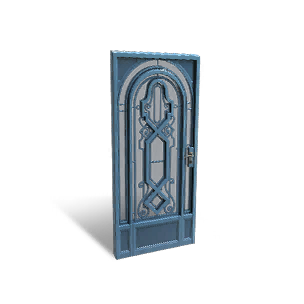 Elegant Blue Single Door