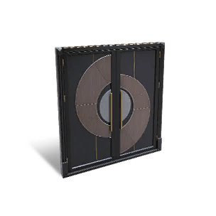 Modern Blackwood Double Doors