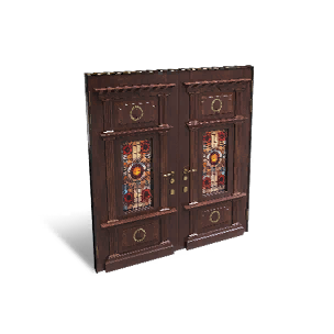 Classic Lattice Double Doors