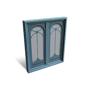 Elegant Blue Window