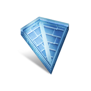 Small Glazed Inv Roof Corner