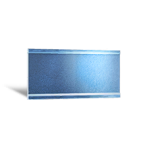 Glazed Square Half Wall