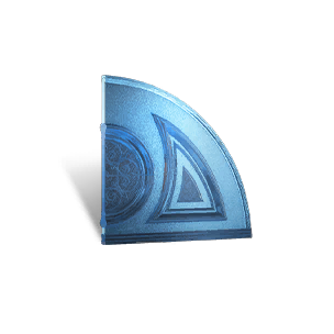 Glazed Left Fan Wall