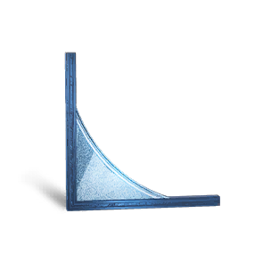 Glazed Left Crescent Wall