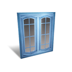 Glazed Square Window
