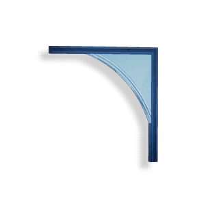 Glazed Inv Left Crescent Wall