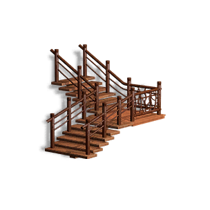 Right 1/2-Height Florivox Corner Stairs