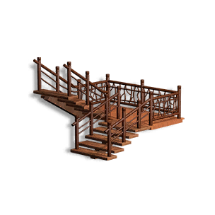 Right 1/2-Height Florivox Half-Pace Stairs