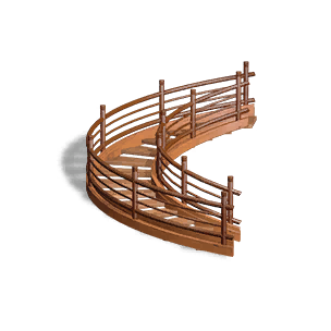 Right 1/2-Height Florivox Spiral Staircase
