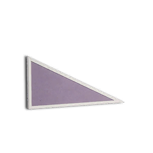 1/2 Height Cement Right-sloping Wall - Misty Purple