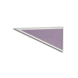 1/2 Height Cement Inv Left Wall - Misty Purple