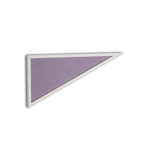 1/2 Height Cement Inv Right Wall - Misty Purple