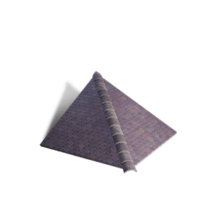 1/2 Height Beehive Tile Roof Corner - Misty Purple