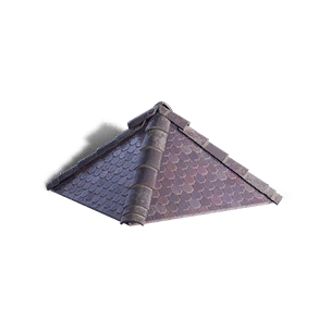 1/2 Height Beehive Tile Rectangular Pyramid Roof - Misty Purple