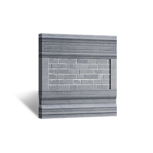 Courtyard Style Small Square Wall