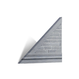 Courtyard Style Left-sloping Wall