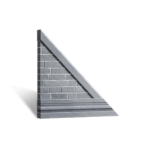 Courtyard Style Small Right-sloping Wall