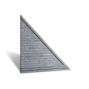 Courtyard Style Right-sloping Wall