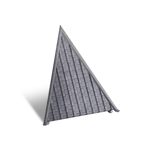 Courtyard Style Tri Roof