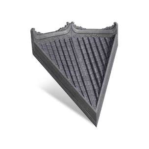 Courtyard Style Inv Cone Roof