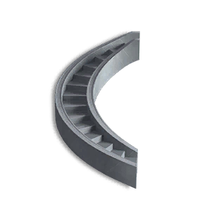 Courtyard Style Right Spiral Staircase