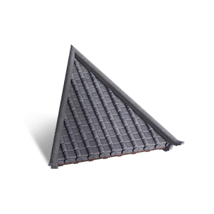 1/2 height Courtyard Style Tri Roof
