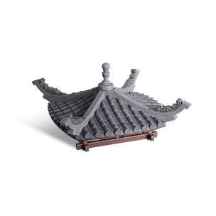 1/2 height Courtyard Style Square Pyramid Roof