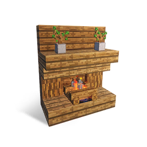 Block Fireplace Cabinet