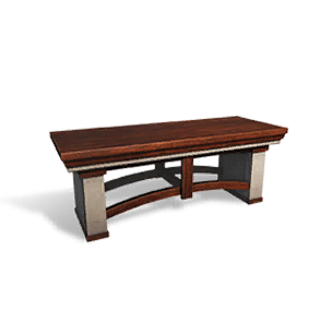 Bordered Low Wooden Table