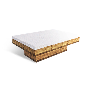 Block White Stone Coffee Table