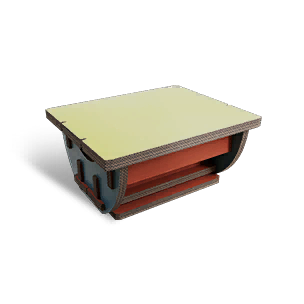 Colorful Corrugated Fiberboard Coffee Table - Facilities in Once Human