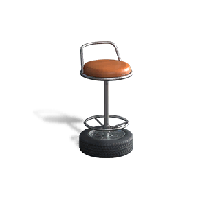 Warm Orange Tire Chair - Facilities in Once Human