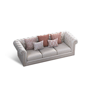 Cream Long Sofa - Facilities in Once Human