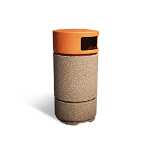 Stone Trash Bin