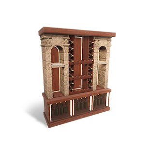 Arched Aging Cabinet
