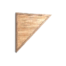 Mirrored Wood Triangular Bulwark 02