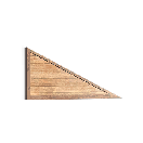 Mirrored Wood Triangular Bulwark 03