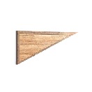 Mirrored Wood Triangular Bulwark 04