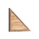 Mirrored Wood Triangular Bulwark 05