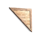 Mirrored Wood Triangular Bulwark 06