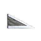 Mirrored Steel Triangular Bulwark 07
