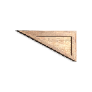 Mirrored Wood Triangular Bulwark 08