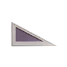 1/8 Cement Right-sloping Wall - Misty Purple