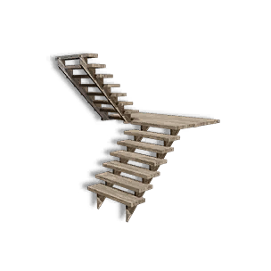 Right Wood Stairs 05 crafting recipe in Once Human