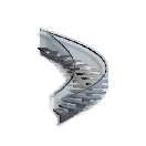 Left Steel Glass Spiral Staircase crafting recipe in Once Human