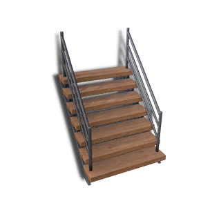 Steel & Wood Stairs 06 crafting recipe in Once Human